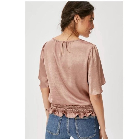 Anthropologie Kipp Shimmer Blouse XS Pink NWT - Picture 2 of 8